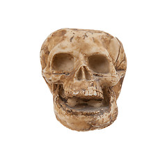 Image showing Single old skull isolated