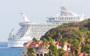 Image showing PHILIPSBURG, ST. MAARTEN-JULY 25 Royal Caribbean,Allure of the S