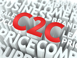 Image showing C2C. The Wordcloud Concept.
