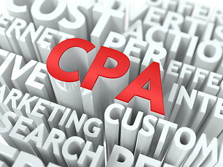 Image showing CPA. The Wordcloud Concept.