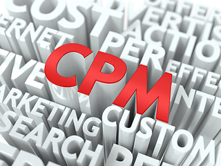 Image showing CPM. The Wordcloud Concept.