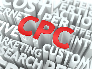 Image showing CPC. The Wordcloud Concept.