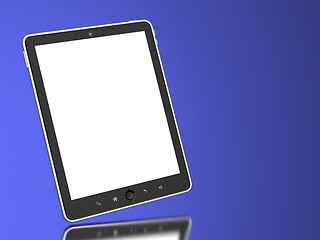 Image showing Touchpad on Blue Background.