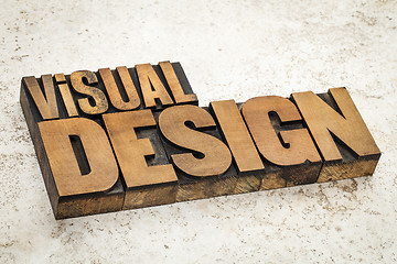 Image showing visual design in wood type