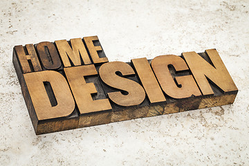 Image showing home design in wood type