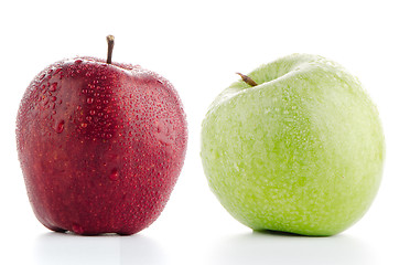 Image showing Two fresh apples