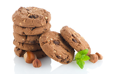 Image showing Homemade chocolate cookies