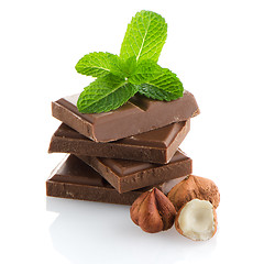 Image showing Chocolate parts