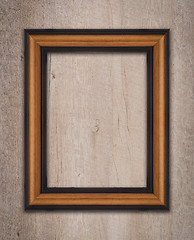 Image showing Vintage wooden frame 