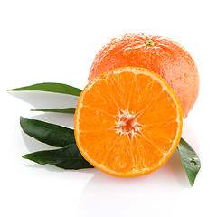 Image showing Ripe tangerines or mandarin