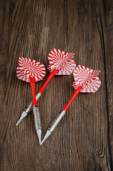 Image showing Three arrows darts