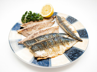 Image showing Fried mackerel filet