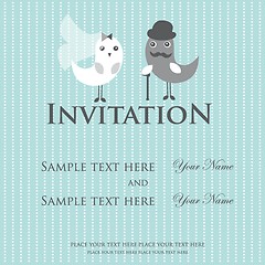 Image showing Wedding invitation card