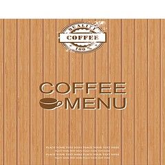 Image showing Restaurant or cafe menu design. Vintage style