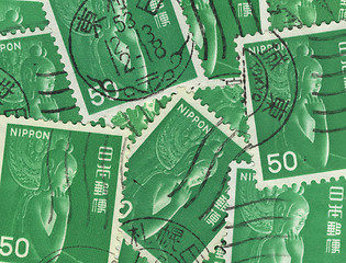 Image showing japanese stamps