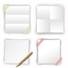 Image showing papers on white background