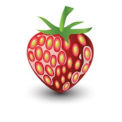 Image showing strawberry on white background