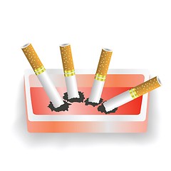 Image showing ashtray and cigarettes