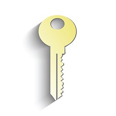 Image showing gold key