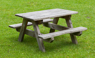 Image showing Small wooden picknickplace