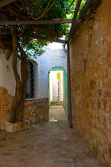 Image showing narrow ancient street