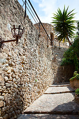 Image showing ancient stone paved street