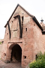 Image showing Old streets in Riquewihr town