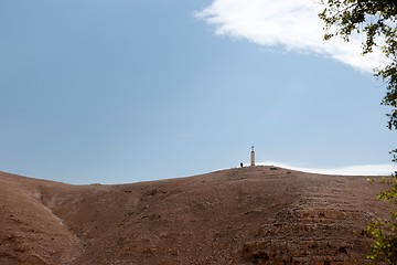 Image showing Cross in judean desert