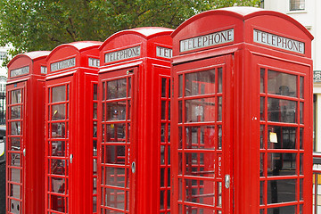 Image showing London telephone box