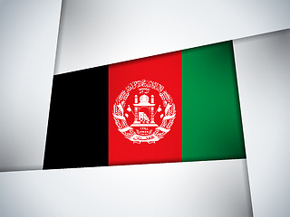 Image showing Afghanistan Country Flag Geometric Background