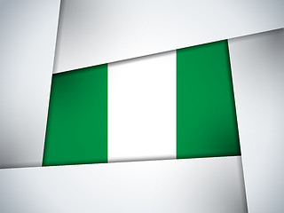 Image showing Nigeria Country Flag Geometric Background