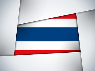 Image showing Thailand Country Flag Geometric Background