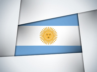 Image showing Argentina Country Flag Geometric Background