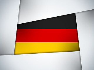 Image showing Germany Country Flag Geometric Background