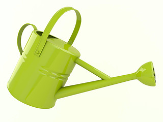 Image showing Green watering can