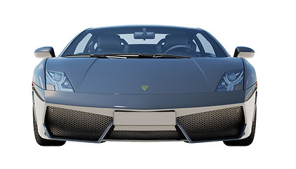 Image showing Supercar isolated on a light background