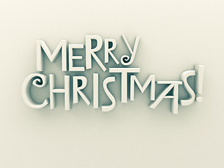 Image showing Merry Christmas text isolated