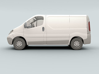 Image showing White commercial van