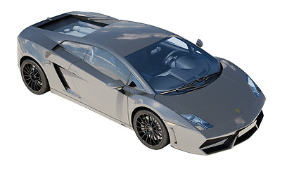 Image showing Supercar isolated on a light background