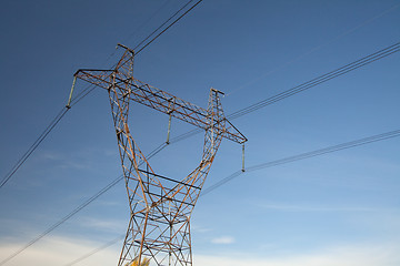 Image showing High-voltage power lines