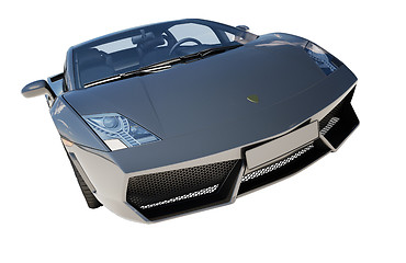 Image showing Supercar isolated on a light background