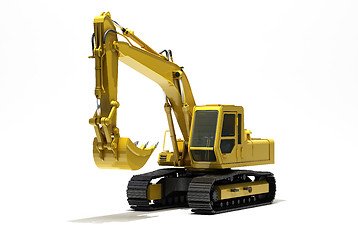 Image showing Excavator isolated