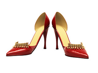 Image showing Women's red shoes