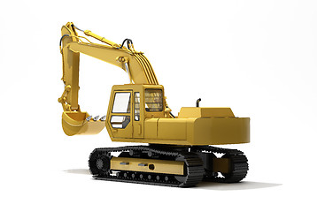 Image showing Excavator isolated