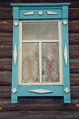 Image showing Authentic wooden windows