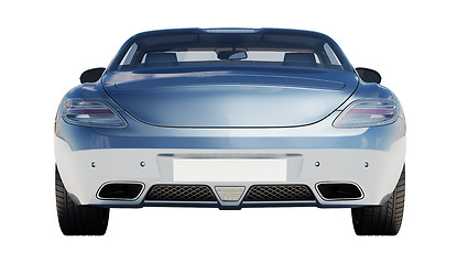 Image showing Supercar isolated on a light background