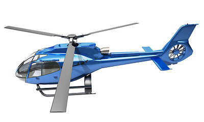 Image showing Modern helicopter isolated