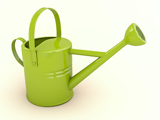 Image showing Green watering can