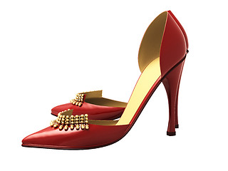 Image showing Women's red shoes