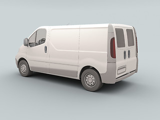 Image showing White commercial van